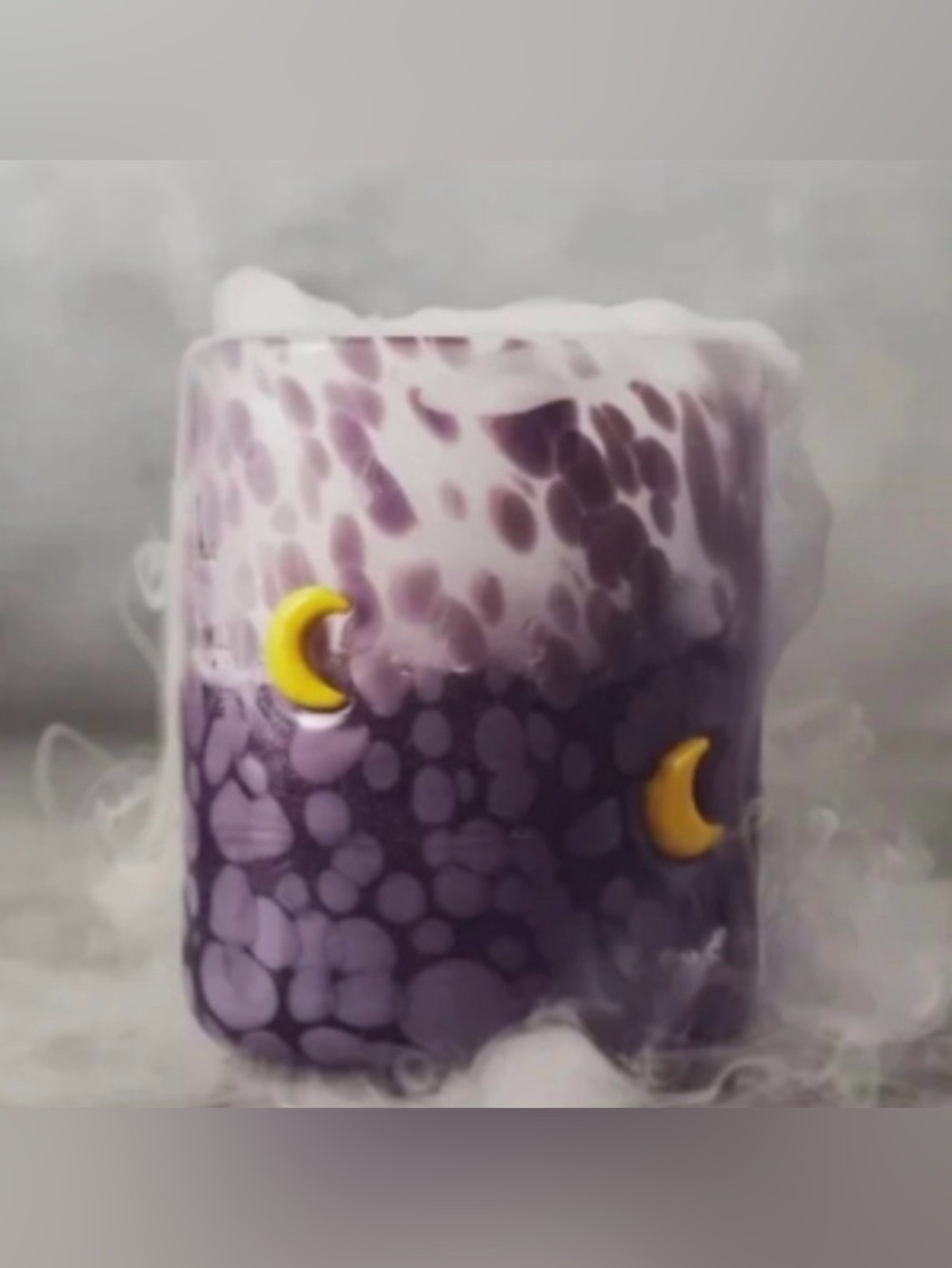 NIB Set of 2 Anthropologie Mystic Icon Juice Glass Moon Purple Authentic